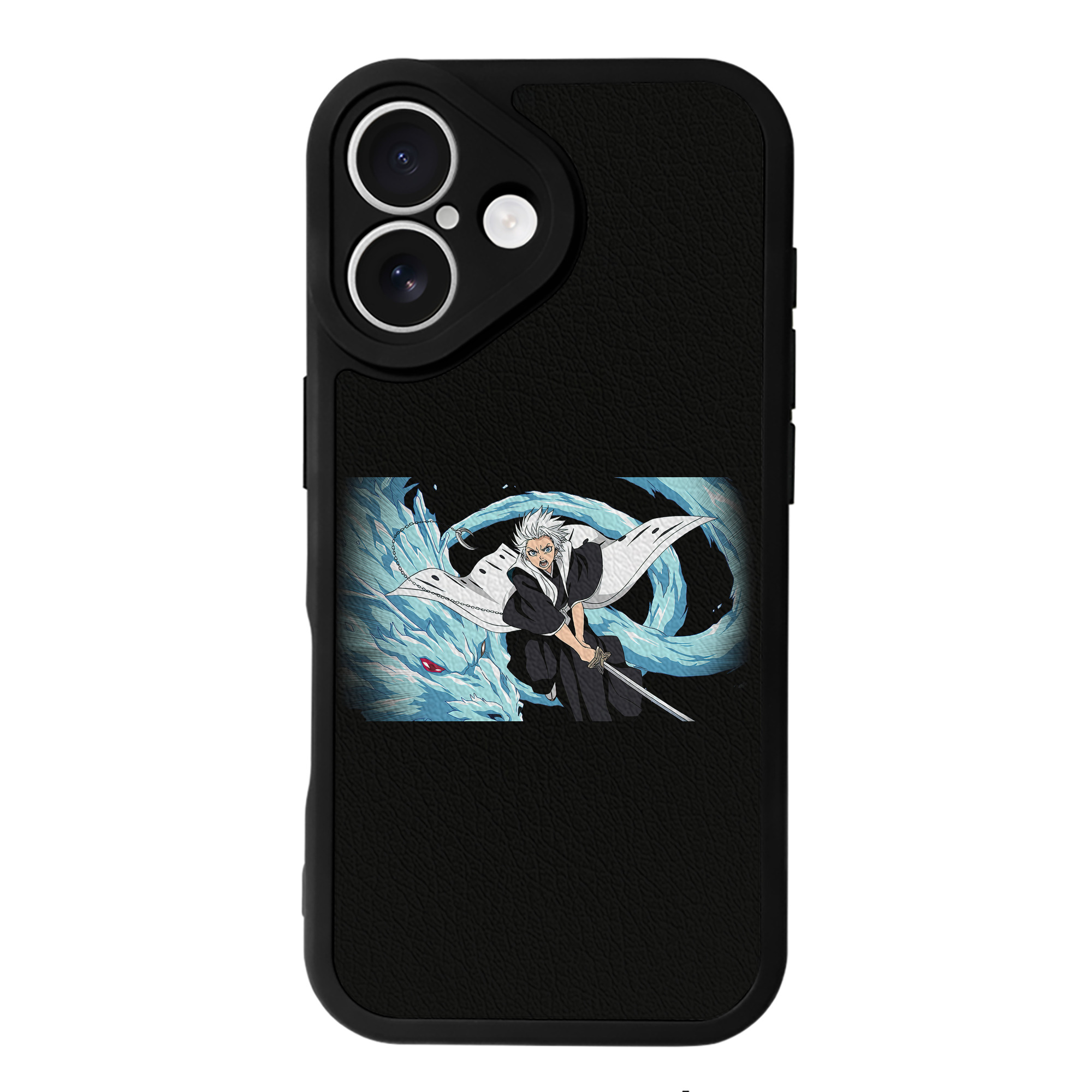 （画像用） ブリーチ 日番谷冬獅郎（ひつがや とうしろう） BLEACH Hitsugaya Toushirou 【iPhone 16シリーズ対応】シリコンスマホケース（レザー調） 材質：シリコン